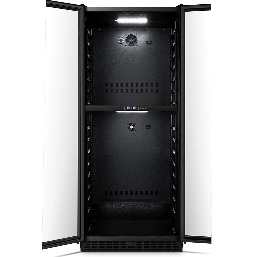 Large Double Doors Dual Zone Wine Fridge