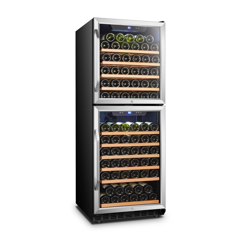 380L Double Doors Dual Zone Compressor Fan Cooling Wine Cooler